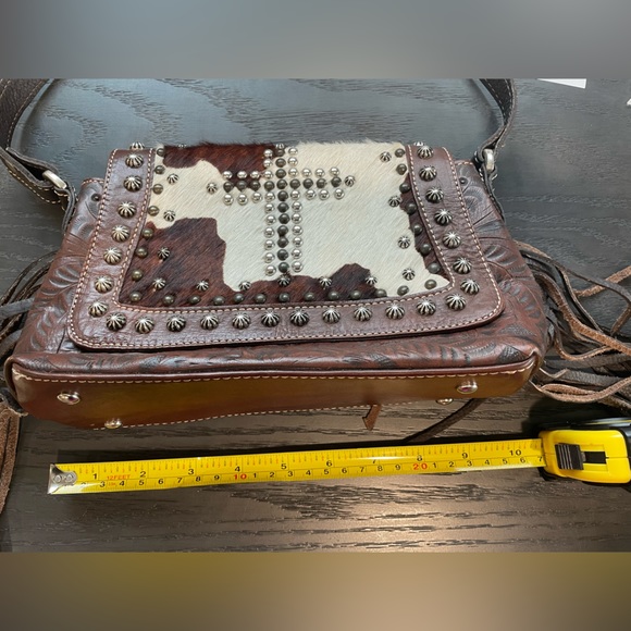 American West Leather Cowhide Purse - Picture 8 of 9